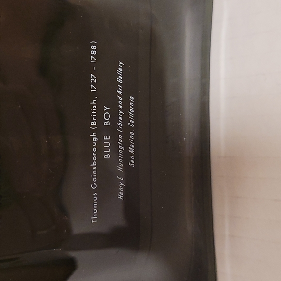 Vintage Art Glass Dish of Blue Boy by Pierre Auguste Renoir - Picture 9 of 12